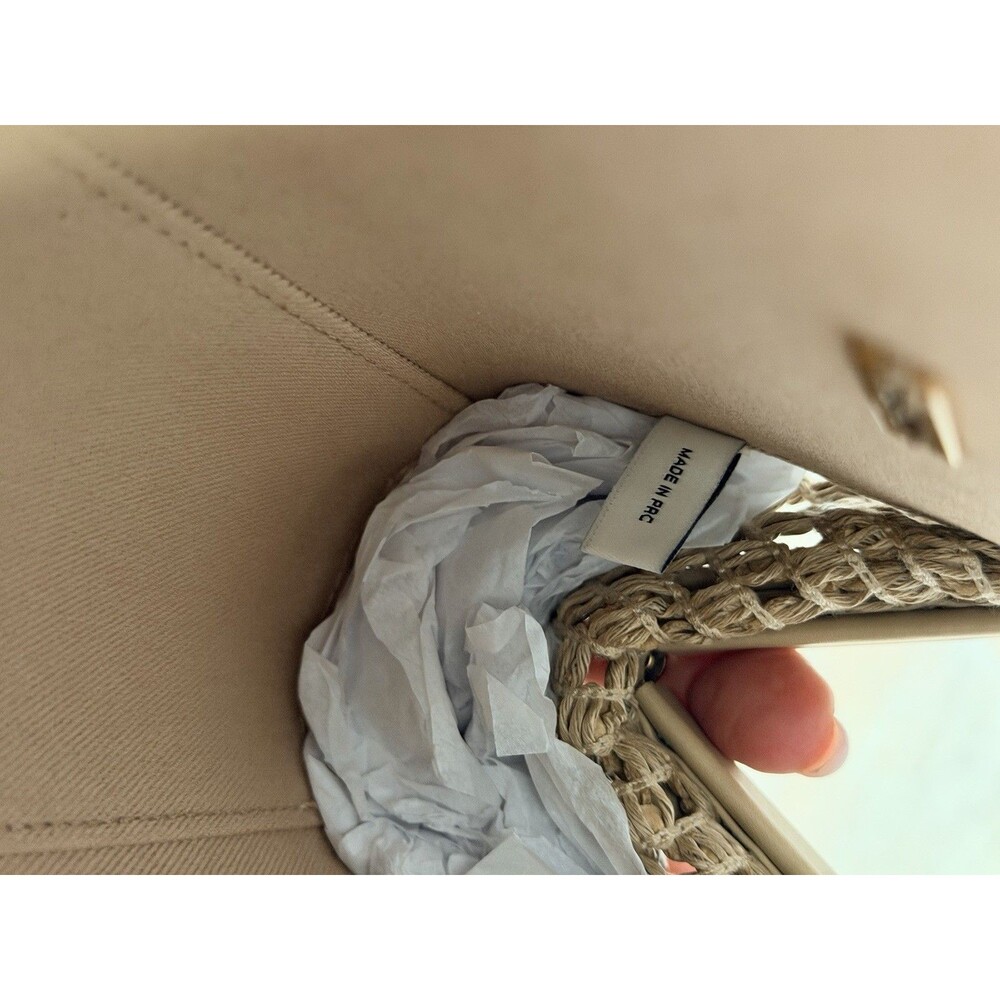 NEW | Cult Gaia Zuma Mini Woven Crossbody Tote Sand Top Handle Bag NWT $458 - Picture 11 of 16